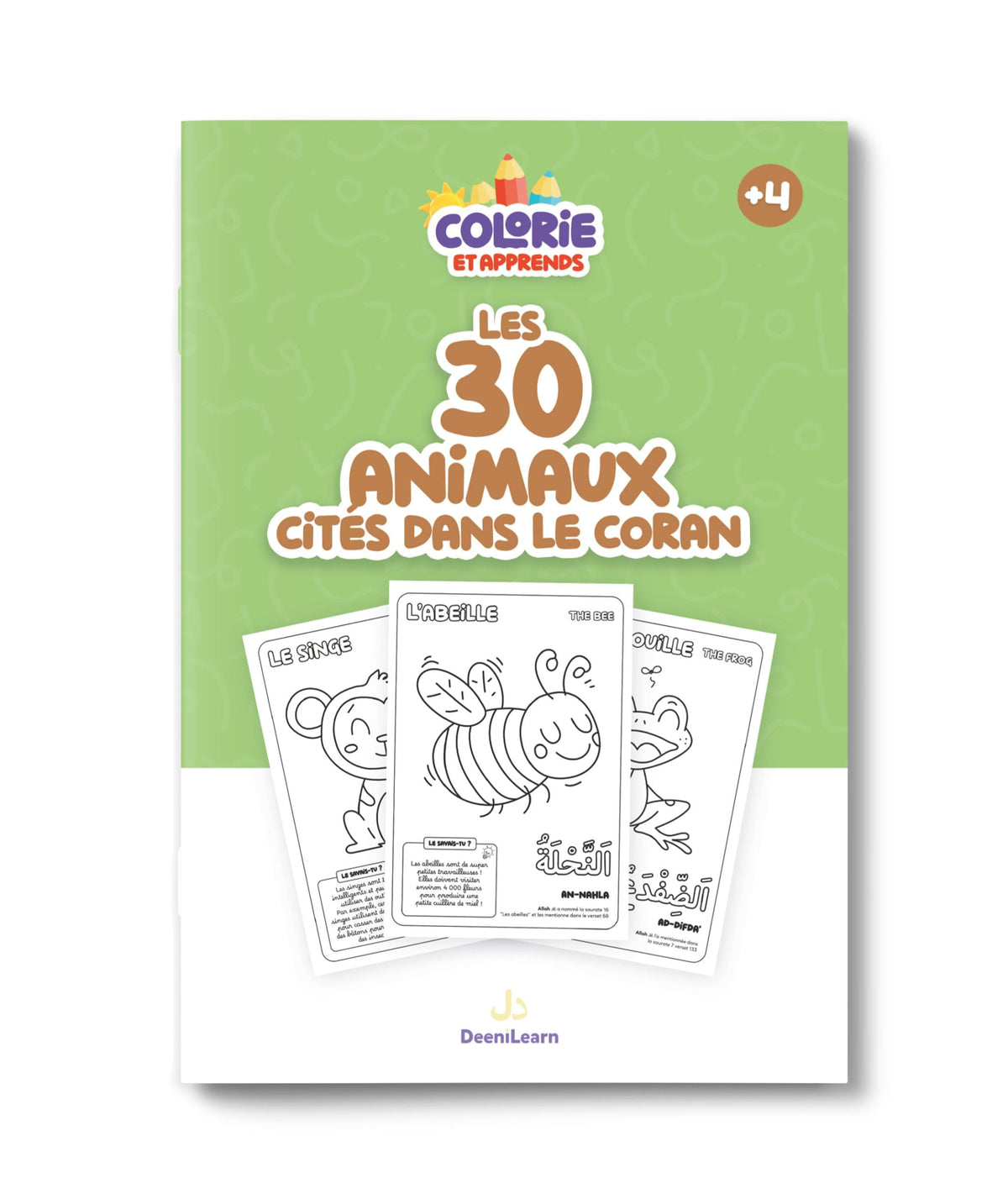 Colorie et Apprends : Les 30 animaux cités dans le Coran - DeeniLearn DeeniLearn Livres > Islam > Coran 9782931241226 Librairie Musulmane Al-imen
