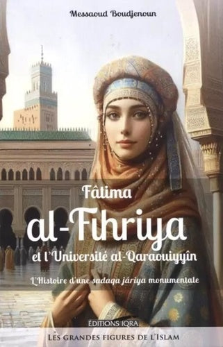 Couverture du livre « Fâtima al-Fihriya et al-Qaraouiyyîn – Messaoud Boudjenoun », IQRA