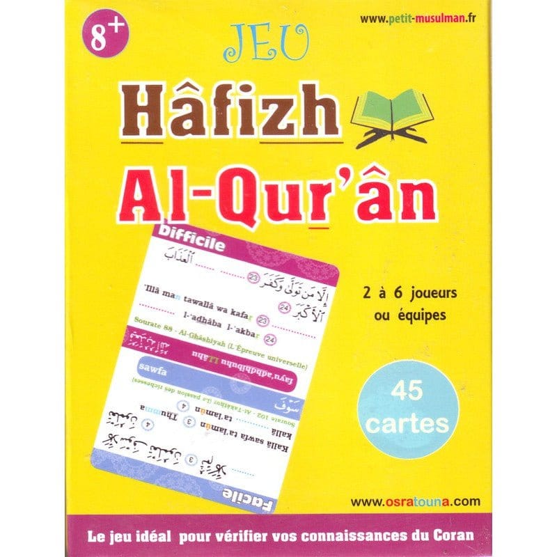 Jeu Hâfizh Al-Qur"ân Sana Jeu Islam 9791091201124 Librairie Musulmane Al-imen