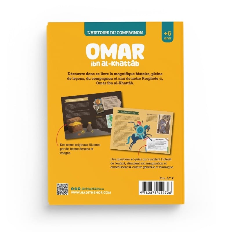 L'histoire du compagnon : Omar ibn al-khattâb - Editions Al-Hadîth - L&s Al-Hadîth Livre Islam Enfant 9782875452726 Librairie Musulmane Al-imen