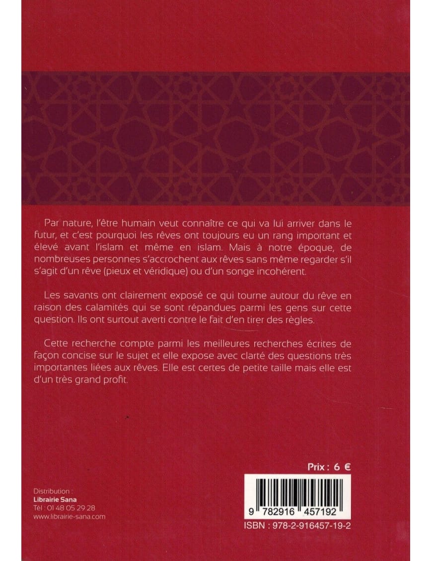 L’interprétation des rêves - Règles importantes, erreurs courantes - Ahmad An-Nâsîr - Tawbah - Éditions Tawbah Tawbah Livre Islam Hadith (Traditions Prophétiques) 9782916457192 Librairie Musulmane Al-imen