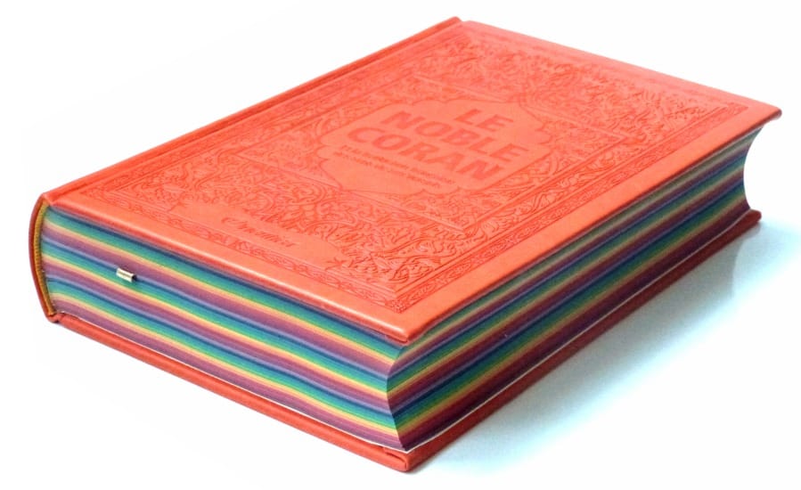 Le Noble Coran Arc-en-ciel (Rainbow) Pages Colorées — Couverture Orange | Orientica | Livre Islam Orientica Coran/Qur'an Tafsir 9782356351951 Librairie Musulmane Al-imen