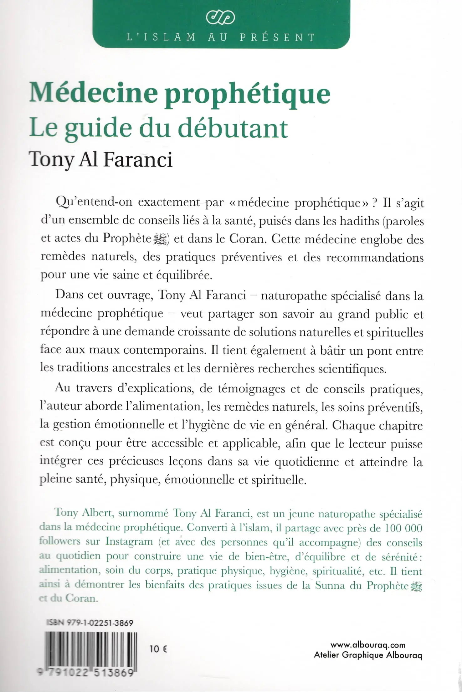 Médecine prophétique Le guide du débutant Al Bouraq Livre > Islam 9791022513869 Librairie Musulmane Al-imen