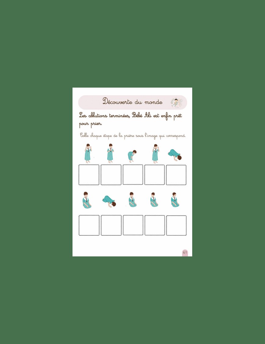 « Mon tout premier cahier d'activités Montessori du Ramadan avec Bébé Ali - 2-5 an » – vue 4
