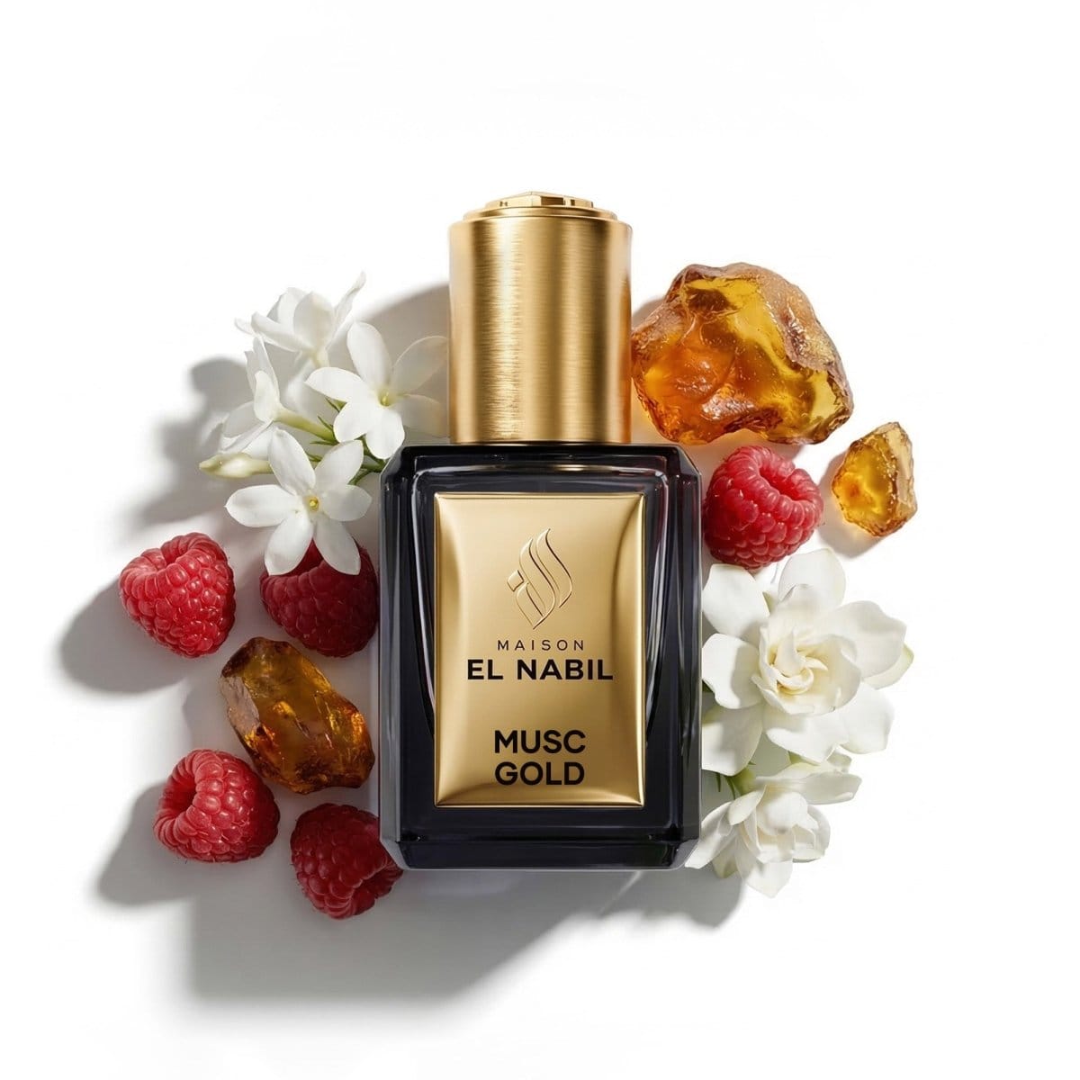 Musc Gold - Parfum : Hommes et Femmes - Extrait de Parfum Sans Alcool d'El Nabil - 5 ml El Nabil Parfums et eaux de Cologne 5060815001444 Librairie Musulmane Al-imen