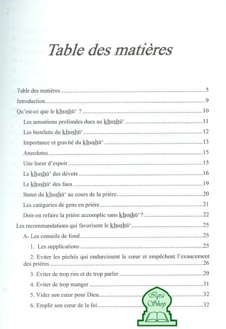 Réussir sa prière — Orientica | Livre Islam sur le Khushu' Orientica Livres > Islam > Prière (Salat) 9782356350404 Librairie Musulmane Al-imen