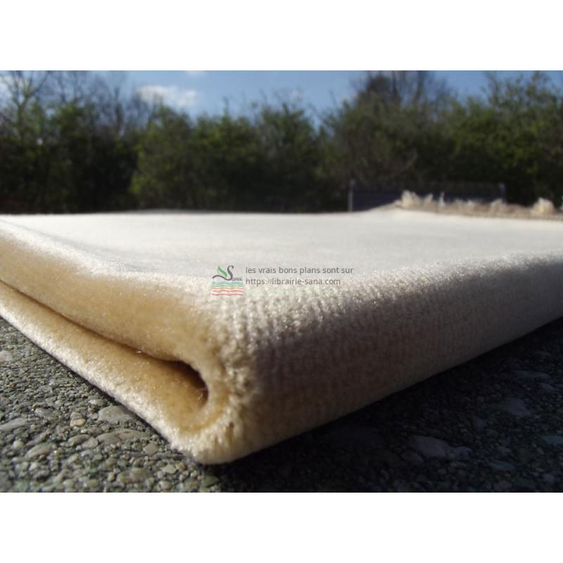 Tapis de Prière Velours Luxe couleur unie - SABLE Sana Tapis de prière > Velours 75081005 Librairie Musulmane Al-imen