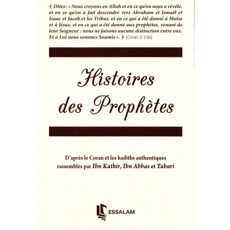 Histoires des Prophètes - ESSALAM - Librairie Musulmane Al-imen