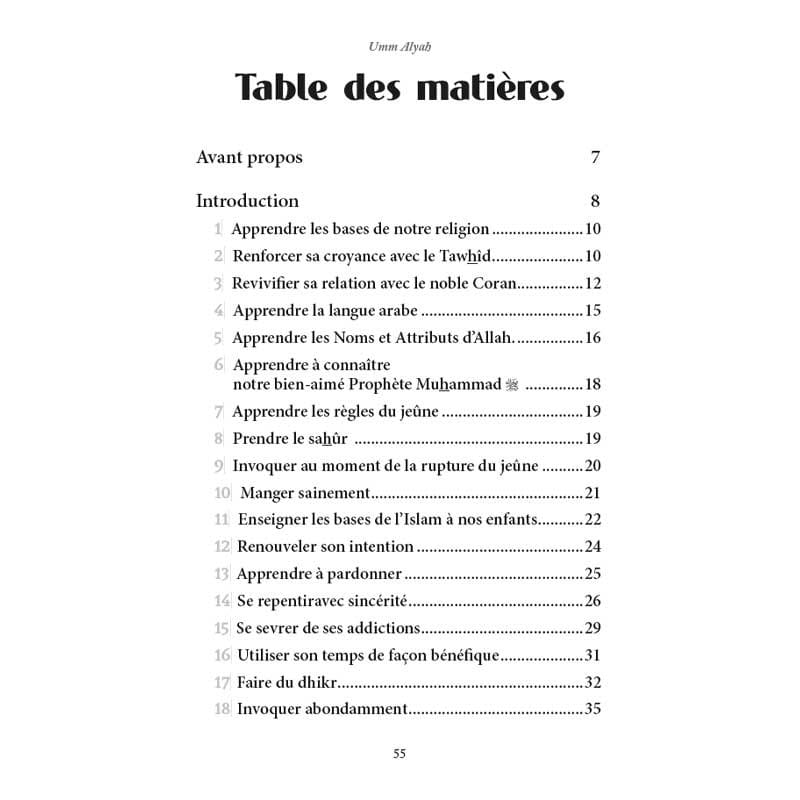 30 ACTIONS POUR PROFITER DU RAMADAN - UMM ALYAH - Editions Al-Hadîth Al-Hadîth Livre > Islam 9782875453426 Librairie Musulmane Al-imen