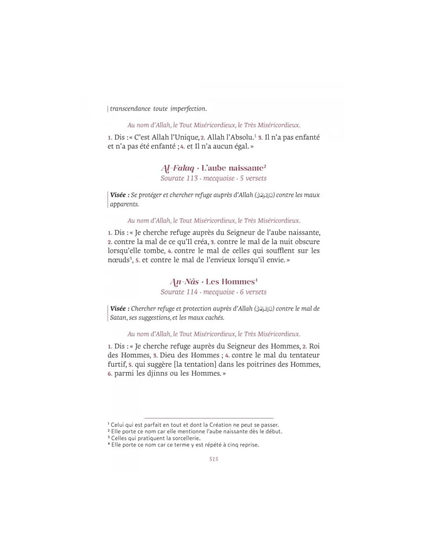 Mon Coran en français expliqué, tafsir - couleur rose - Al Imam - Librairie Musulmane Al-imen
