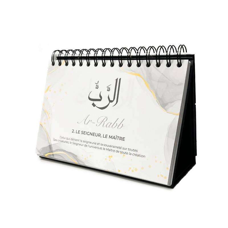 99 noms d'Allah - Mieux Le connaître pour mieux L'adorer - Calendrier chevalet Al-Hadîth Calendriers, organiseurs et agendas Librairie Musulmane Al-imen