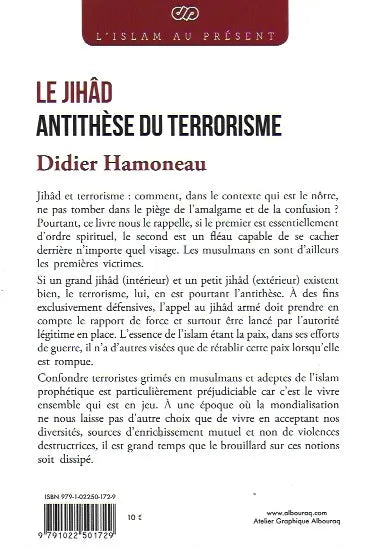Le Jihâd Antithèse du Terorrisme de Didier Hamoneau « El-Hajj Alioune M’Backé » Verso