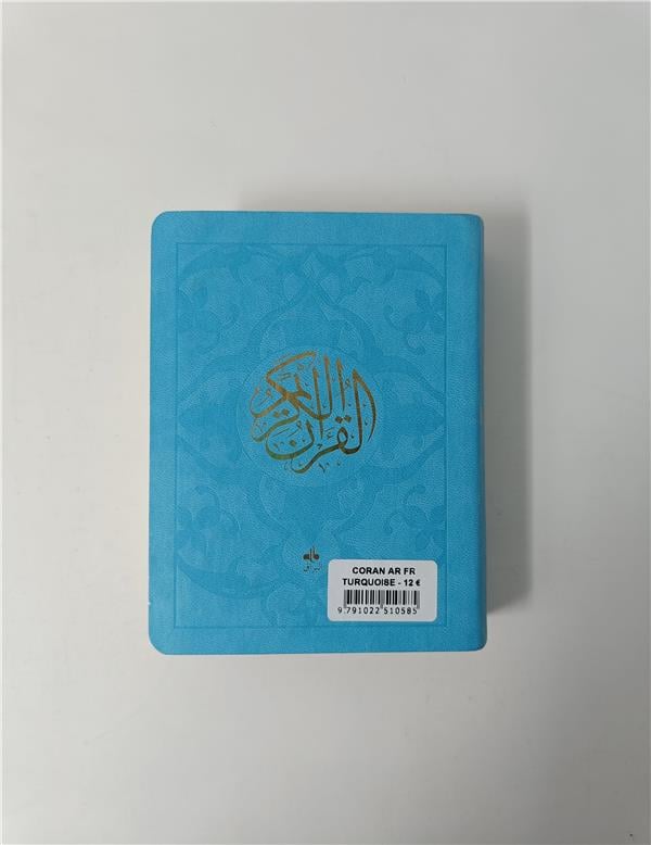 Le Saint Coran Bilingue (Arabe - Français) - Poche Turquoise Verso (Al Bouraq)