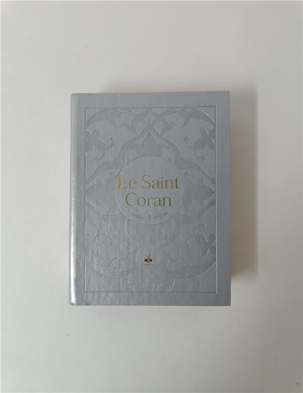 Le Saint Coran Bilingue (Arabe - Français) - Poche (Pages Dorées) - Argent - (Éditions Al Bouraq)
