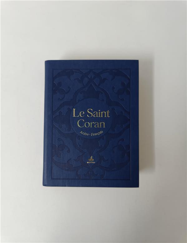 Le Saint Coran Bilingue (Arabe - Français) - Poche (Pages Dorées) - Bleu Nuit - (Éditions Al Bouraq)