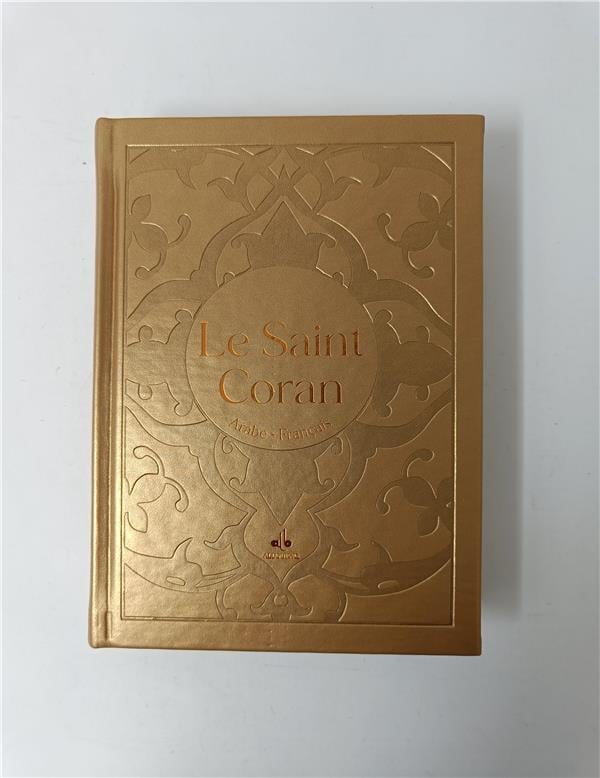 Le Saint Coran Bilingue (Arabe - Français) (Pages Dorures) - Al Bouraq - Or