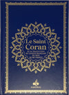 Le Saint Coran (Bilingue) et la traduction en langue française du sens de ses versets (20 x 28 cm) - Al Bouraq - Bleu