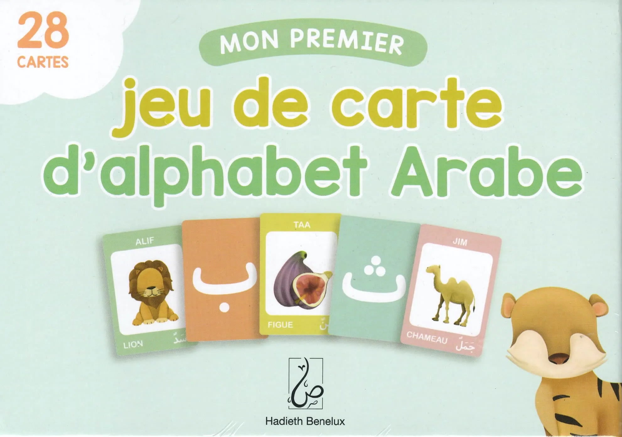 Mon premier jeu de carte de l’alphabet Arabe (28 cartes)