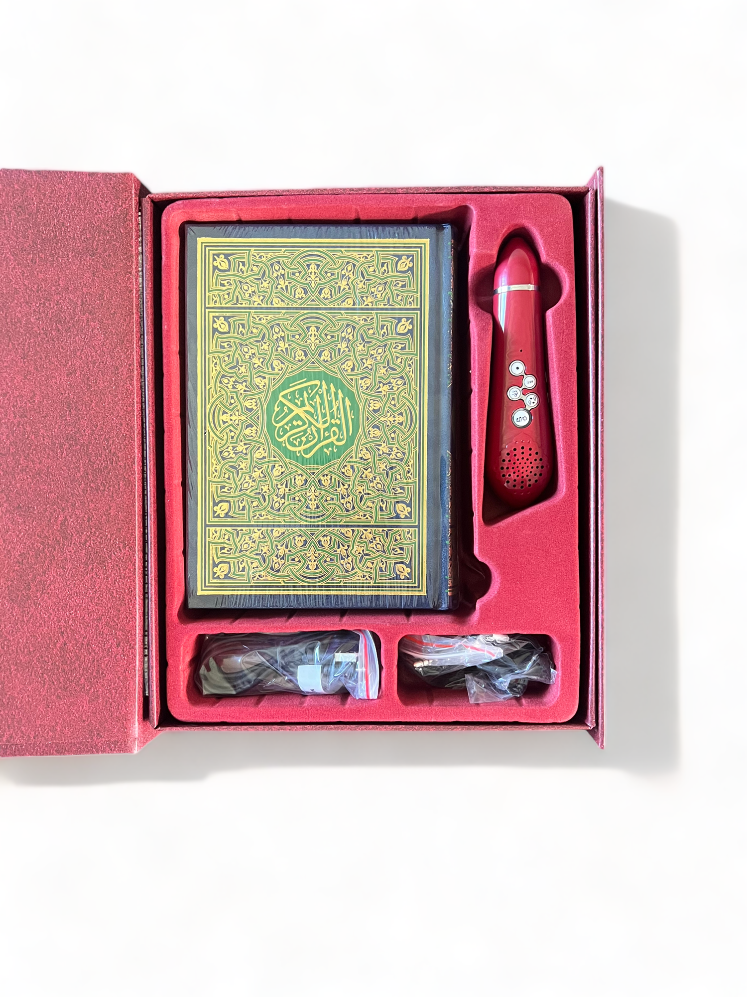 Koran mit elektronischem Stift (8 Gb - 18 Rezitatoren) mit multifunktionalem Koran für mehrere Bücher (GROSSFORMAT)