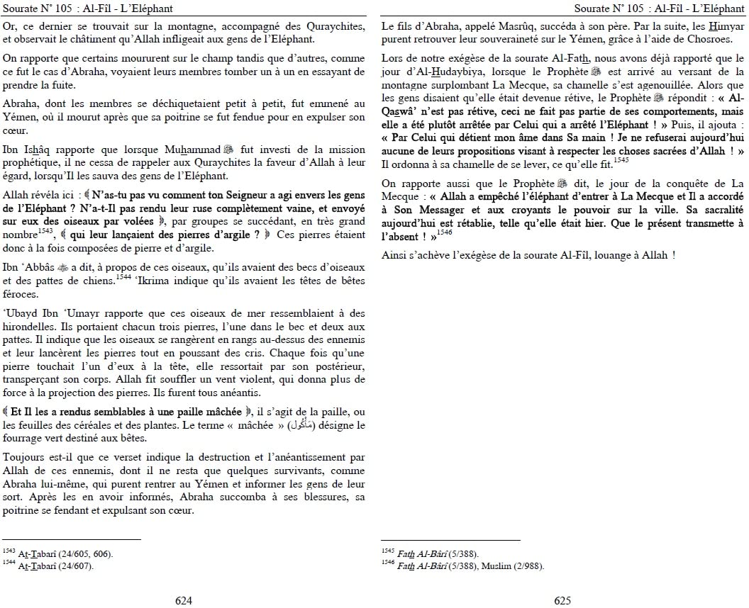 Sahîh Tafsîr ibn Kathir : L'authentique de l'Exégèse du Coran sublime (Commentaire en 5 volumes) - 5
