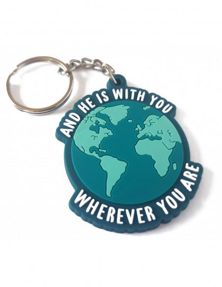 And He is with you porte-clés Hadieth Benelux Décoration 76981549 Librairie Musulmane Al-imen
