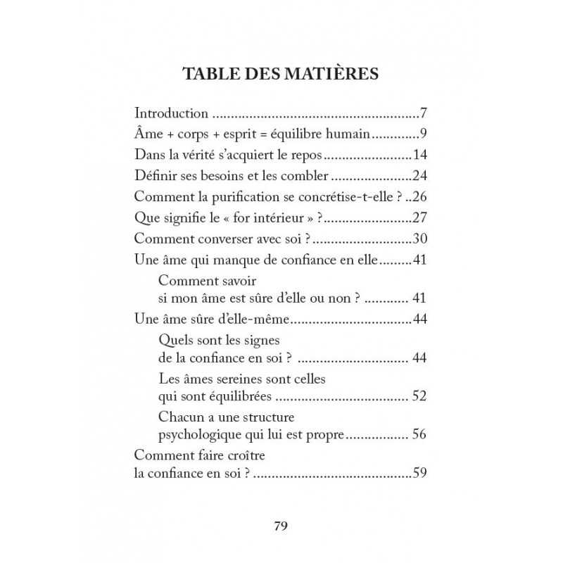 Apaise ton âme de Târiq al-Habîb Al-Hadîth Livre > Islam 9782875453532 Librairie Musulmane Al-imen