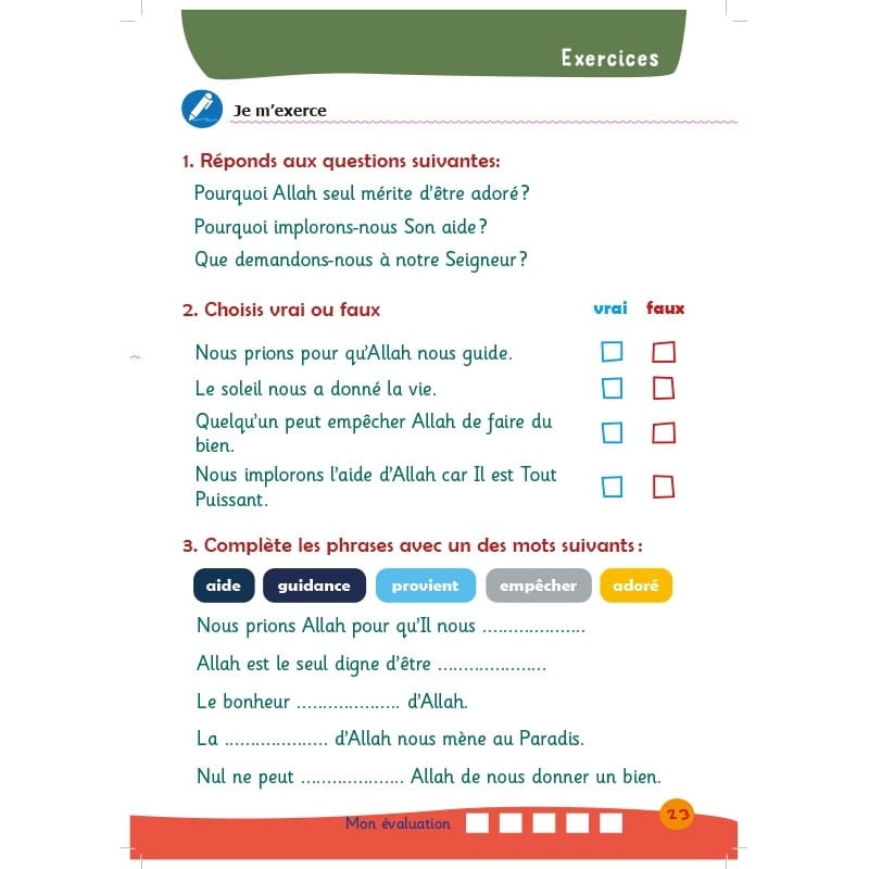 Arc-en-ciel 2 - Manuel d'enseignement des bases de l'Islam - Editions Al-Hadîth Al-Hadîth Livre Islam Enfant 9782875452511 Librairie Musulmane Al-imen