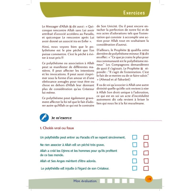 Arc-en-ciel 5 - Manuel d'enseignement des bases de l'Islam - Editions Al-Hadîth Al-Hadîth Livre Islam Enfant 9782875452542 Librairie Musulmane Al-imen