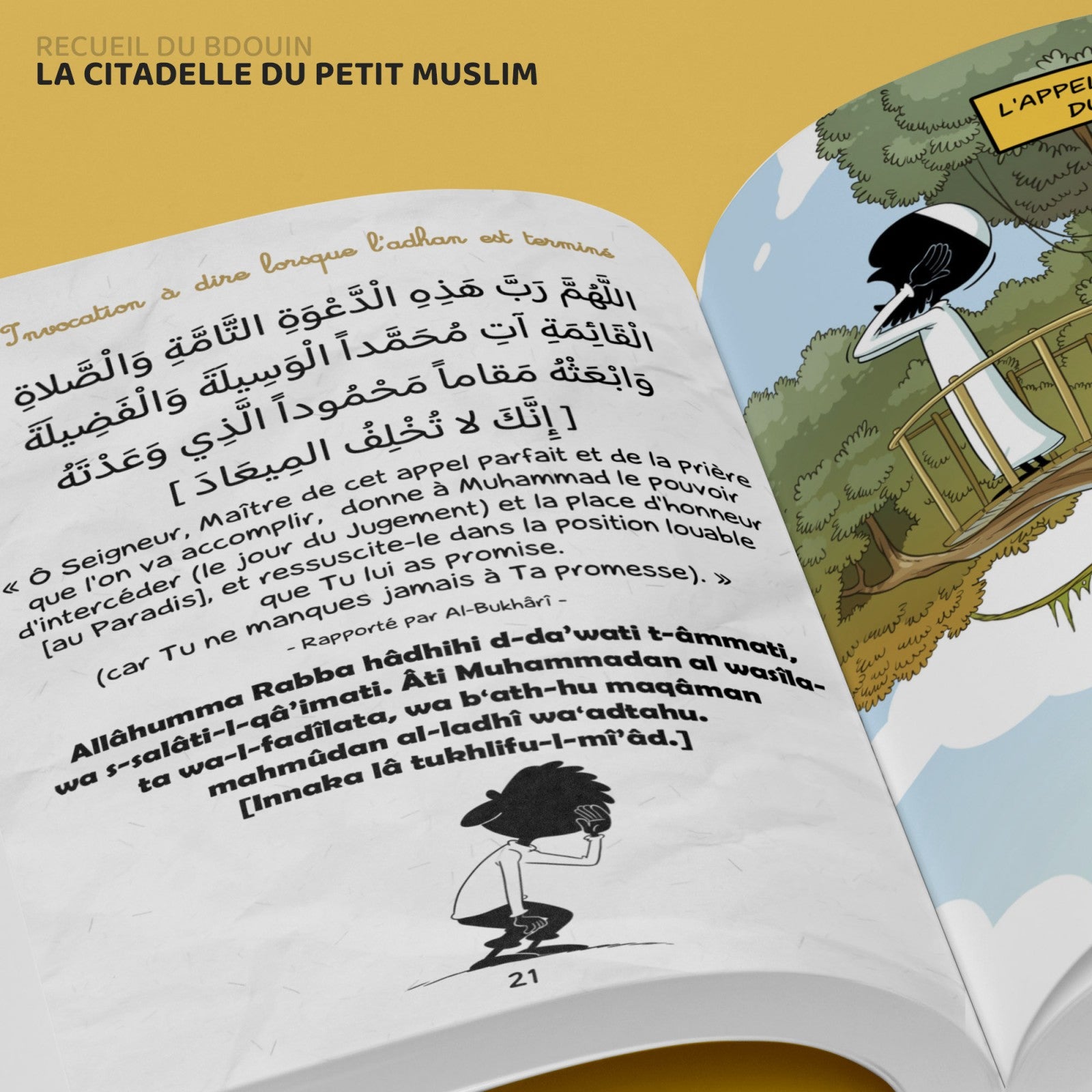 De citadel van de kleine moslim, door Norédine Allam (Frans-Arabisch-fonetisch)