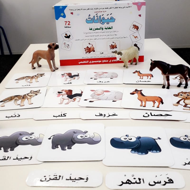 Coffret Montessori : Animaux en Arabe — Digital Future Digital Future Jeu Islam Default Librairie Musulmane Al-imen