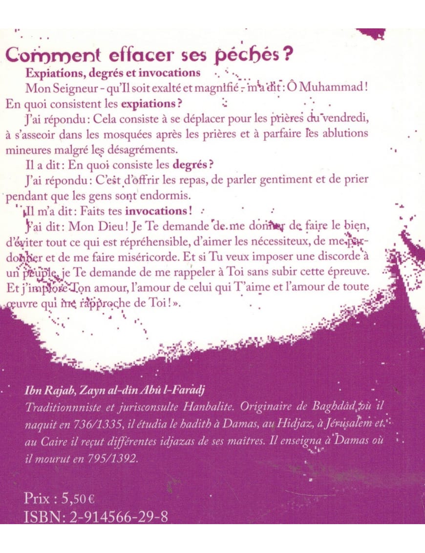 Comment effacer ses péchés ? Expiations, degrés et invocations - Ruche - Éditions Iqra Iqra Livre > Islam > Foi et Spiritualité 9782914566292 Librairie Musulmane Al-imen