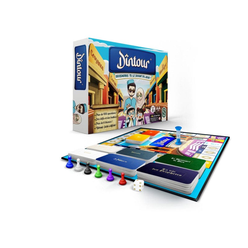 Dintour : Deviendras-tu le savant du jour ? - Jeu Islamique (+6 ans) Osratouna Jeu Islam 421092264317 Librairie Musulmane Al-imen