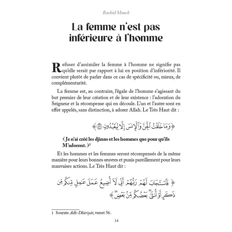 En l’honneur de nos sœurs – Dignité de la femme en Islam par Rachid Maach Al - imen