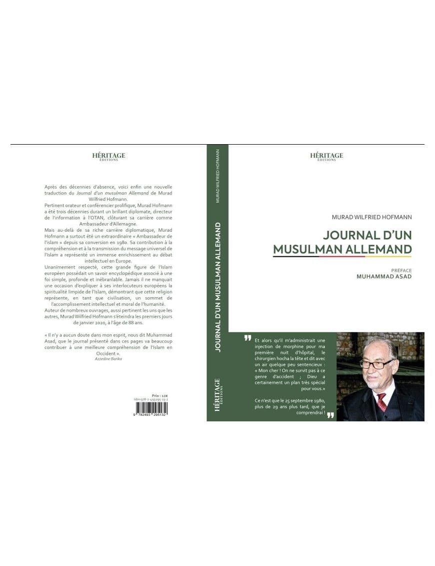 Journal d'un musulman Allemand - Murad Wilfried Hofmann - éditions Héritage - Al-Bayyinah Al-Bayyinah Livre > Islam > Essai 9782493295132 Librairie Musulmane Al-imen