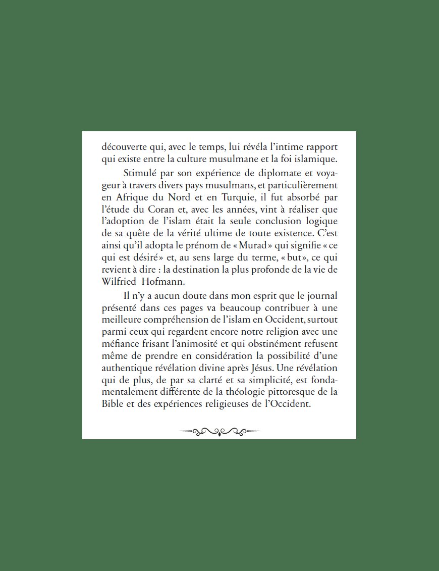 Journal d'un musulman Allemand - Murad Wilfried Hofmann - éditions Héritage - Al-Bayyinah Al-Bayyinah Livre > Islam > Essai 9782493295132 Librairie Musulmane Al-imen