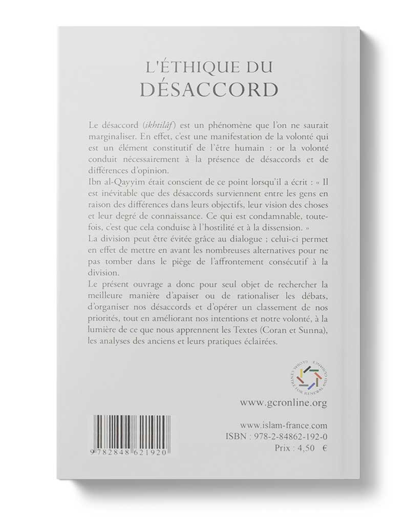 L'éthique du désaccord - Éditions Tawhid Tawhid Livre > Islam 9782848621920 Librairie Musulmane Al-imen