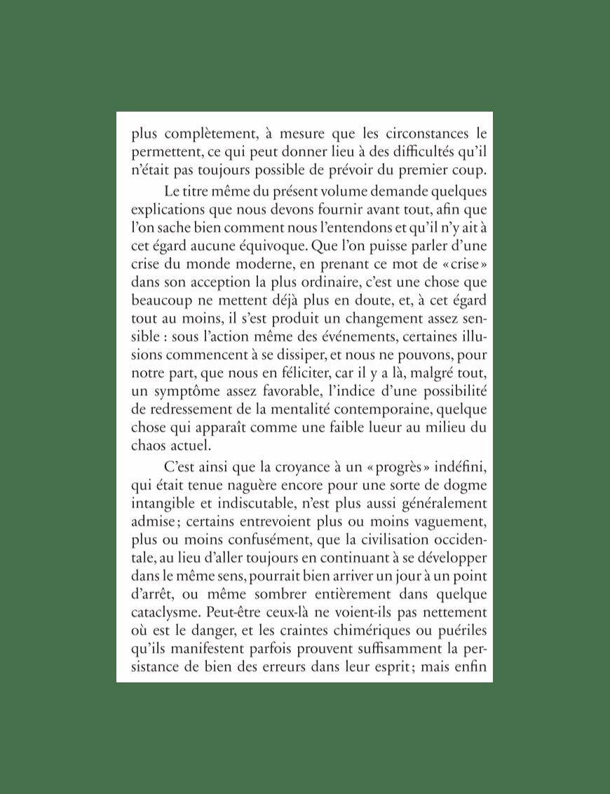 La crise du monde moderne - René Guenon - Héritage - Al-Bayyinah Al-Bayyinah Livre > Islam > Essai 9782493295026 Librairie Musulmane Al-imen