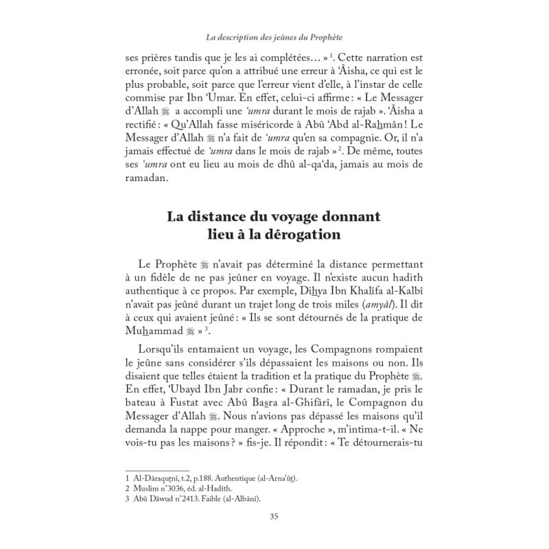 LA DESCRIPTION DES JEÛNES DU PROPHÈTE - IBN QAYYIM AL-JAWZIYYA - Editions al-hadith Al-Hadîth Livre > Islam > Ramadan 9782875453907 Librairie Musulmane Al-imen