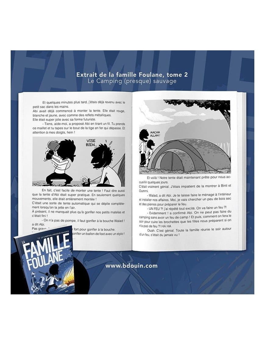 La Famille Foulane (Tome 2) - Camping (presque) sauvage - BDouin - BDouin BDouin Livre Islam Enfant 9789998797932 Librairie Musulmane Al-imen