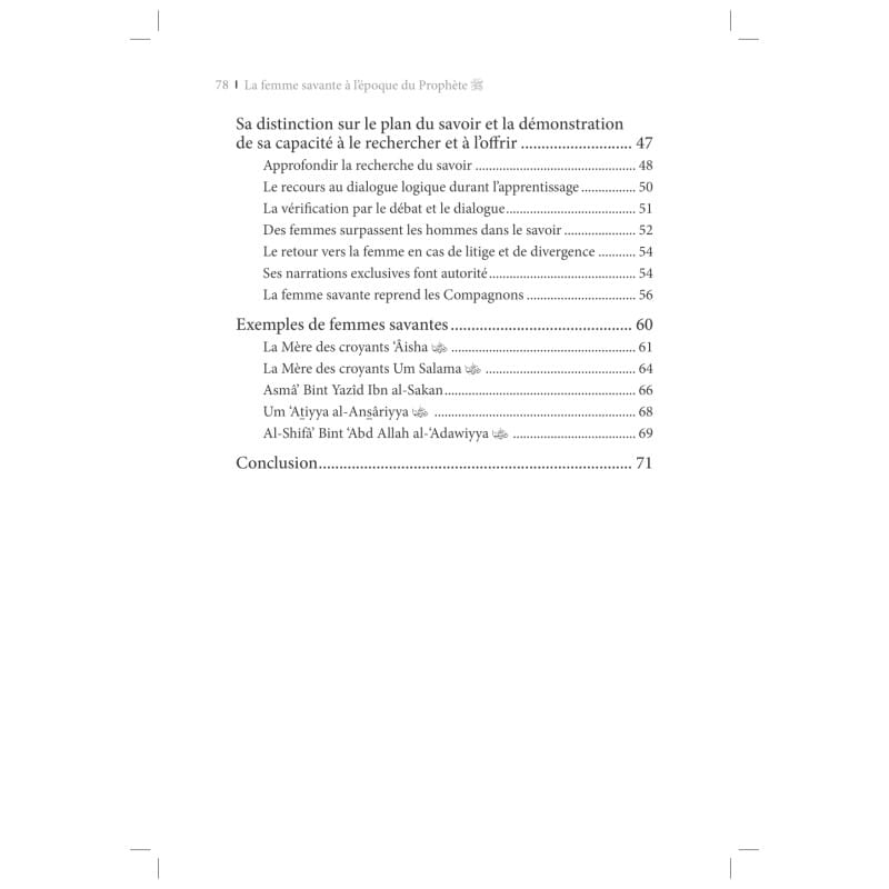 La Femme savante à l'époque du Prophète - AMÎRA AL-SÂ‘IDÎ - Editions Al-Hadîth Al-Hadîth Livre Islam Femme 9782875452207 Librairie Musulmane Al-imen