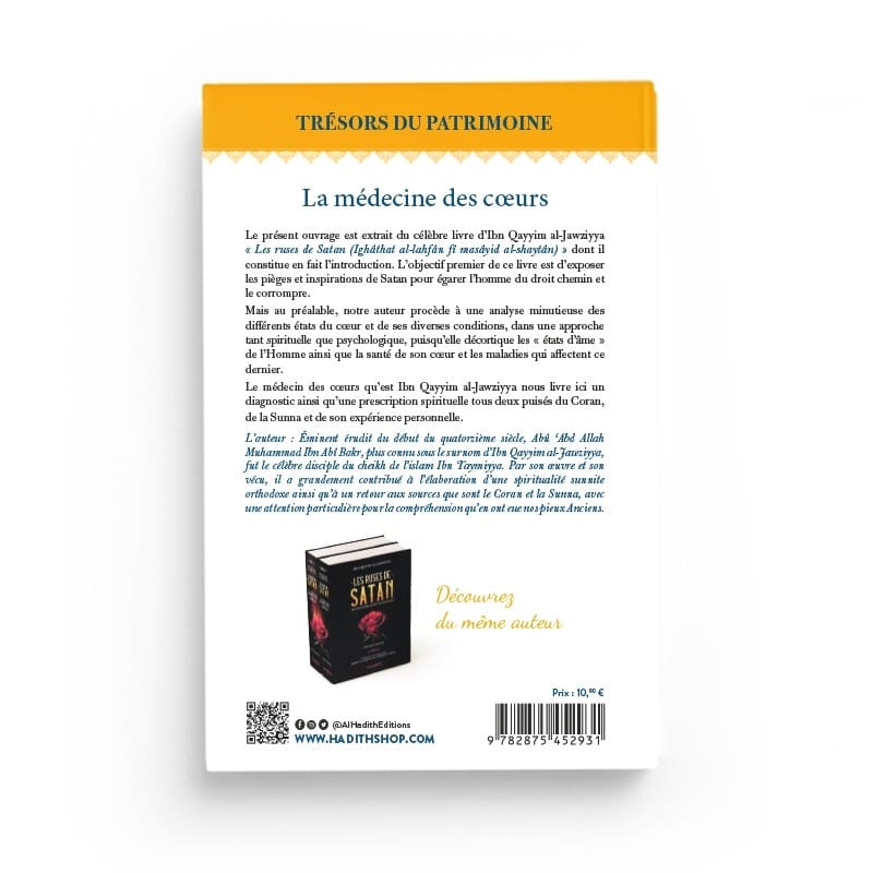 La médecine des coeurs - Ibn Qayyim al-Jawziyya (collection trésors du patrimoine) Editions Al hadith - éditions Al-Hadîth Al-Hadîth Livre > Islam > Foi et Spiritualité 9782875451774 Librairie Musulmane Al-imen