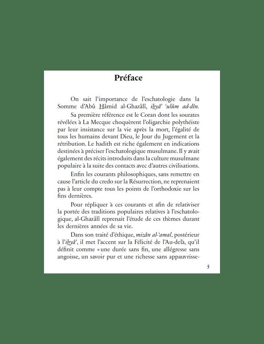 La perle précieuse - Traité d'eschatologie de l'imam Ghazali - Héritage - Al-Bayyinah Al-Bayyinah Livre > Islam > Foi et Spiritualité 9782493295040 Librairie Musulmane Al-imen