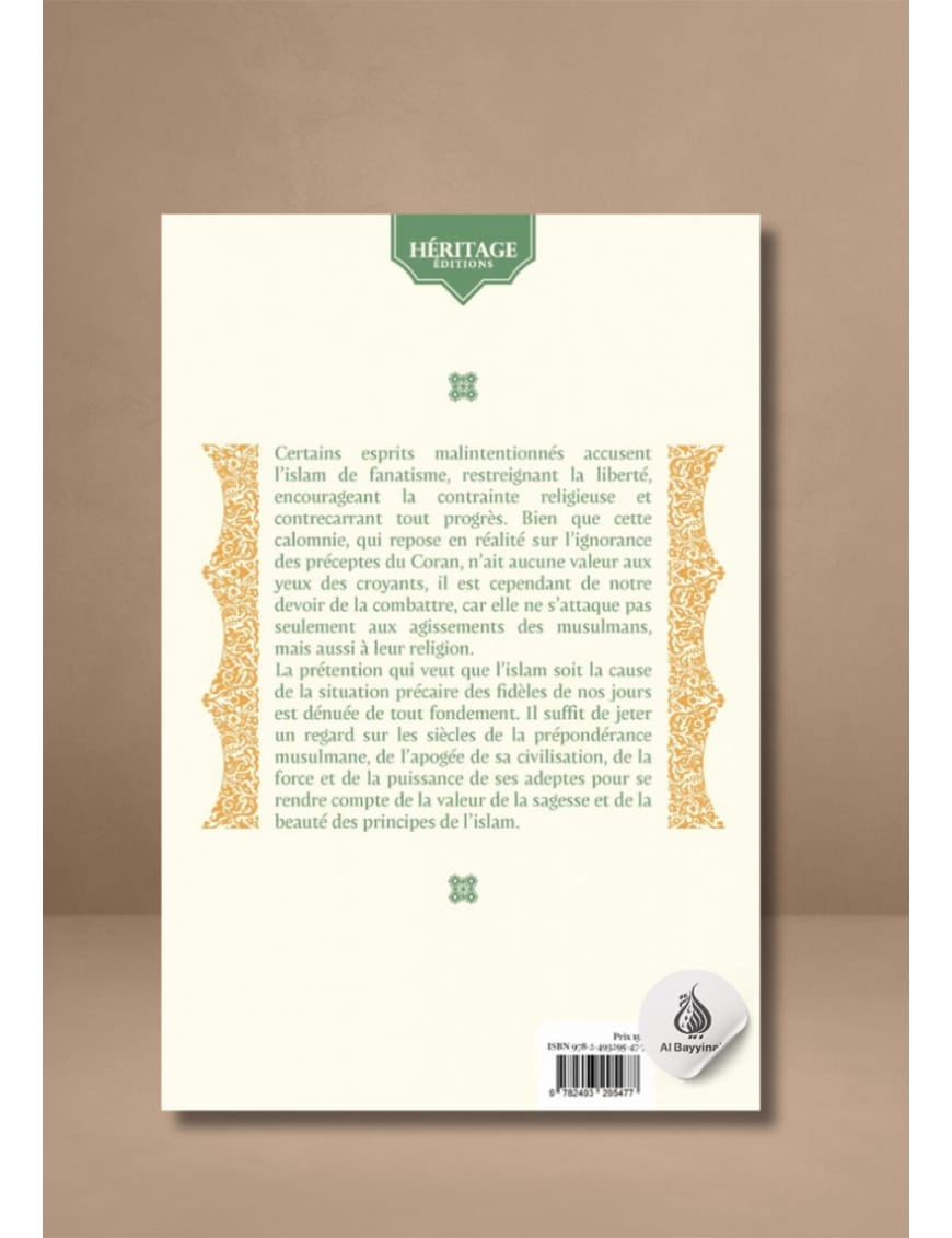 La tolérance de l'islam - El Hofy - Héritage - Al-Bayyinah Al-Bayyinah Livre > Islam > Essai 9782493295477 Librairie Musulmane Al-imen