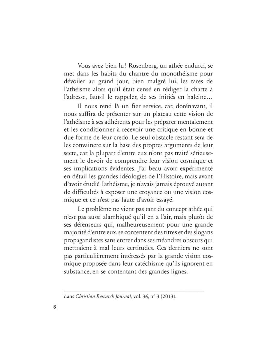 L'athéisme : l'hypothèse impossible par Dr. Sami 'Ameri Al - imen