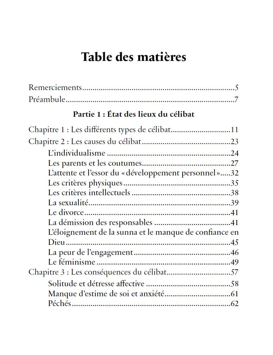Le célibat : liberté et souffrance - Ali Habibbi - Al Bayyinah Al-Bayyinah Livre Islam Mariage 9782902526598 Librairie Musulmane Al-imen