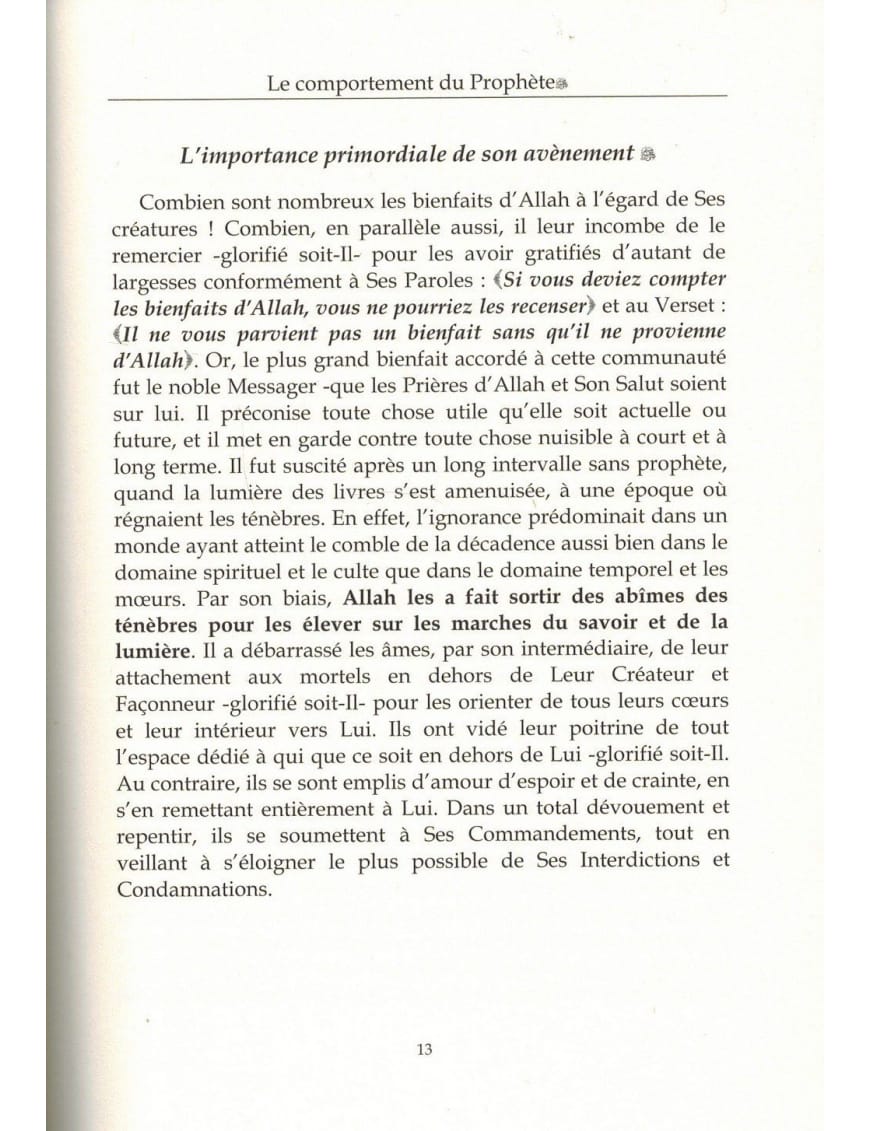 Le comportement du Prophète ﷺ - Shaykh 'Abd Al-Muhsin Al-'Abbad - Dar Al-Muslim Dar Al-Muslim Livre > Islam > Biographie 9782356354075 Librairie Musulmane Al-imen