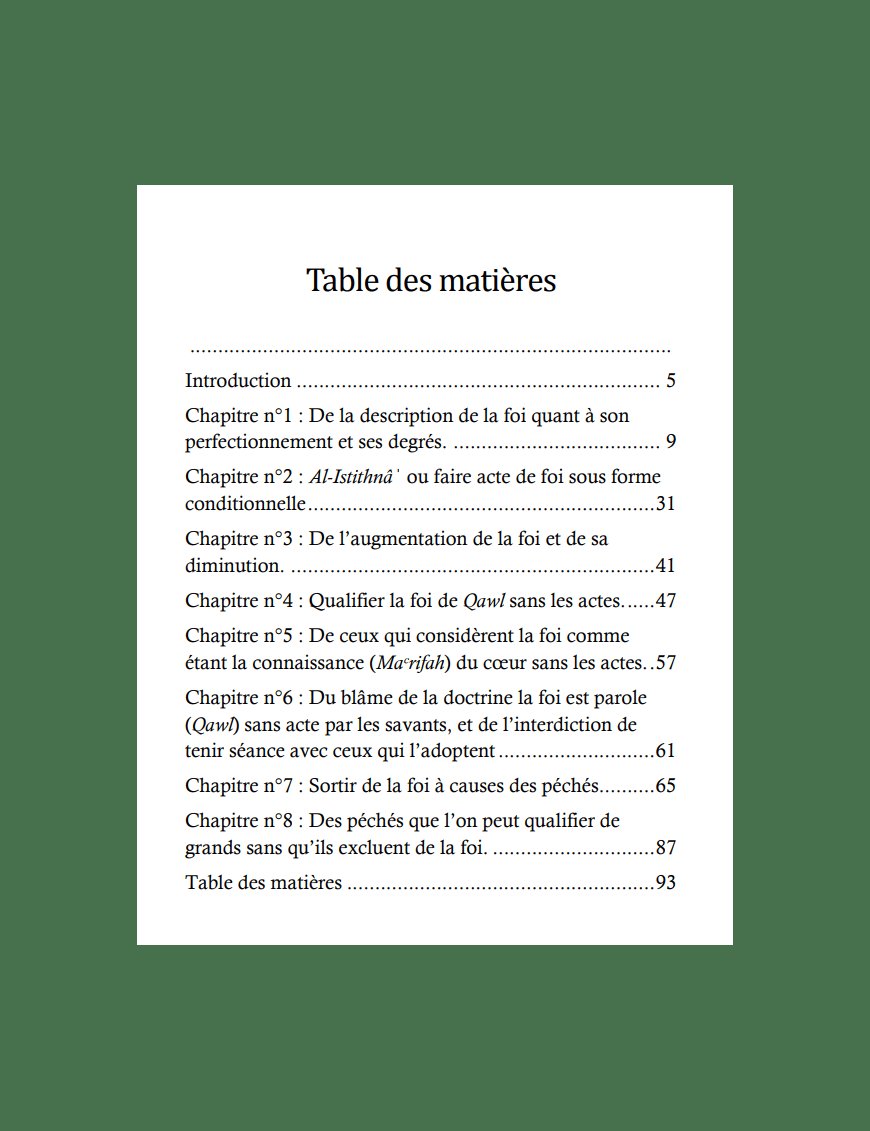 Le Livre de la Foi (Kitâb Al-Imân) - Abou Oubayd Ibn Sallâm - Al Bayyinah Al-Bayyinah Livre > Islam > Tawhid / Aqidah (Croyance) 9782919455690 Librairie Musulmane Al-imen