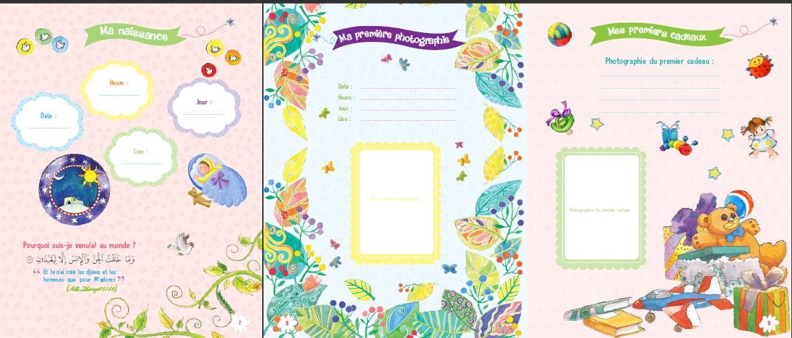 Le Livre de Mon Bébé Musulman (Rose) — Orientica | Carnet Souvenir Islam Fille Orientica Livre Islam Enfant 9789386589057 Librairie Musulmane Al-imen