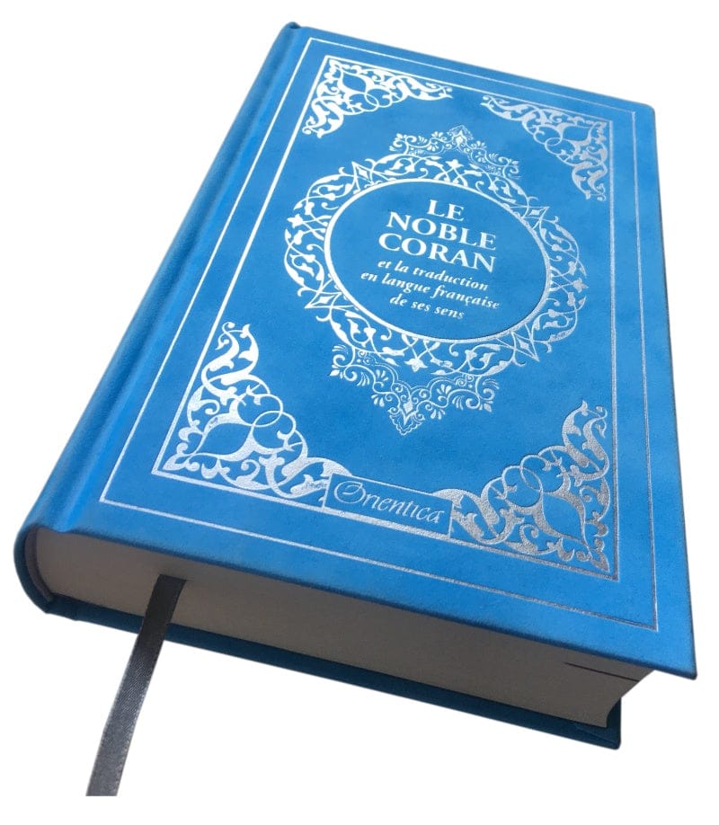Le Noble Coran Bilingue Arabe/Français — Couverture Daim Bleu Ciel | Éditions Orientica | Livre Islam Orientica Coran 9782356352439 Librairie Musulmane Al-imen