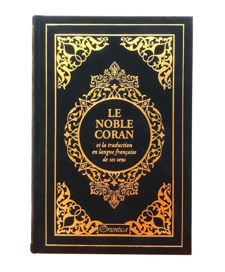 Le Noble Coran Bilingue Arabe-Français — Couverture Daim Noir Doré | Éditions Orientica | Livre Islam Orientica Livre > Islam 9782356359025 Librairie Musulmane Al-imen